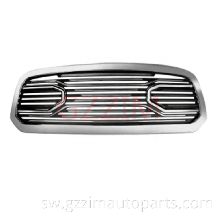 Modified Chromed Front  Middle Grille Used For RAM 1500 2013-2018